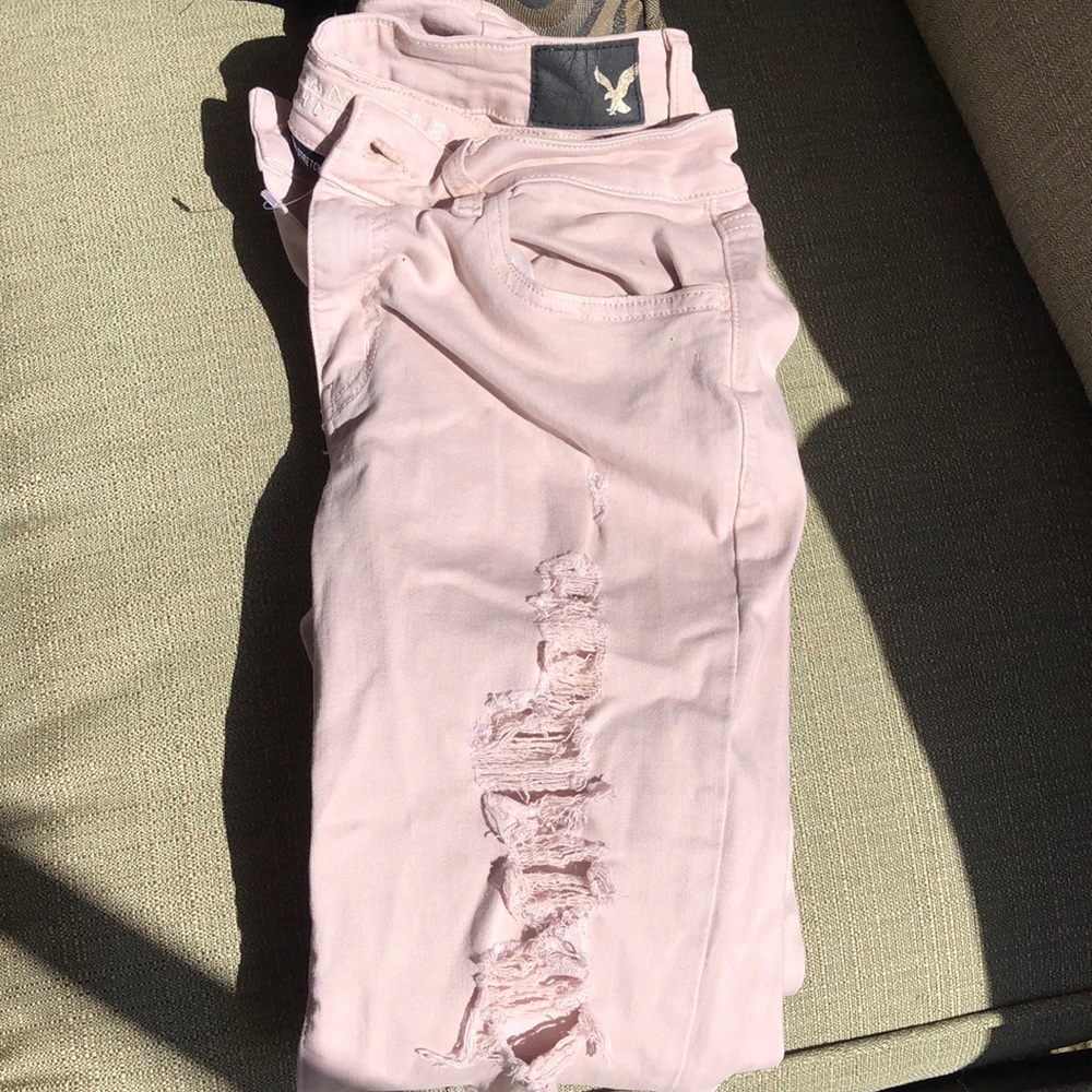 ripped American eagle jeans